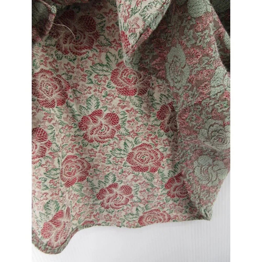 Vintage Men’s Shirt XL Floral Jacquard Psychedelic Mod 60s James W Brine - Picture 9 of 10